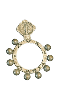 Ava Marie Antique Finger Rosary